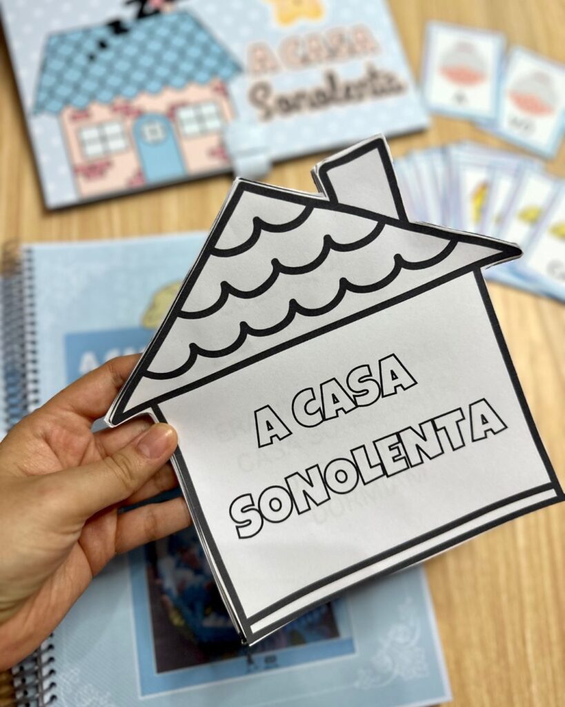 Sequência A Casa Sonolenta – Kit Completo – Pedagogia Produtiva