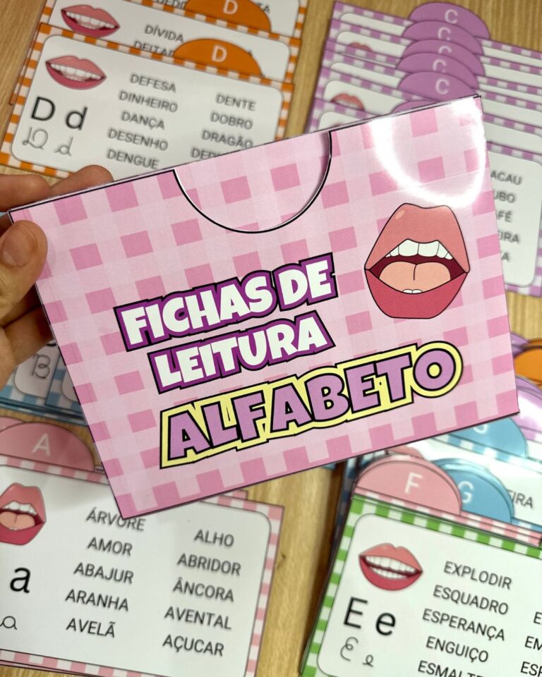 Fichas de Leitura Alfabeto - Pedagogia Produtiva