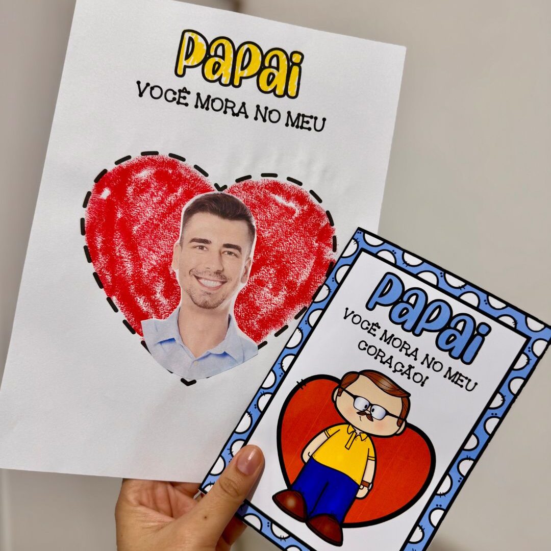 Kit Dia dos Pais - Você mora no meu Coração