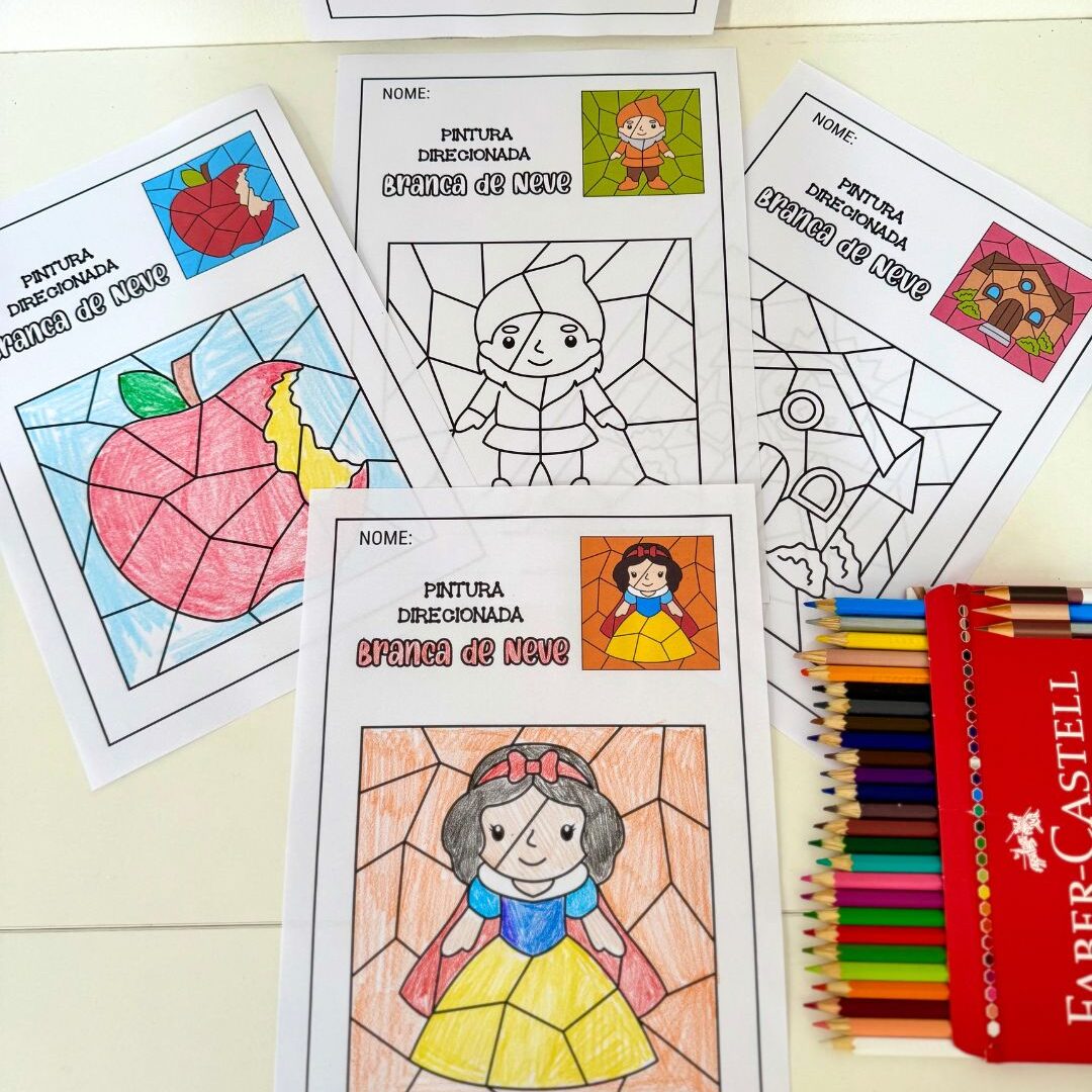 Pintura Direcionada - Branca de Neve