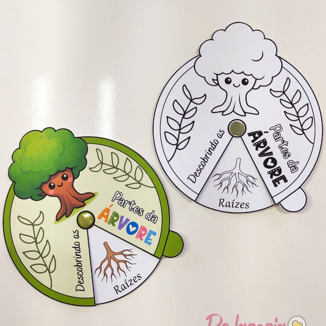 Roleta "Descobrindo as Partes da Árvore"
