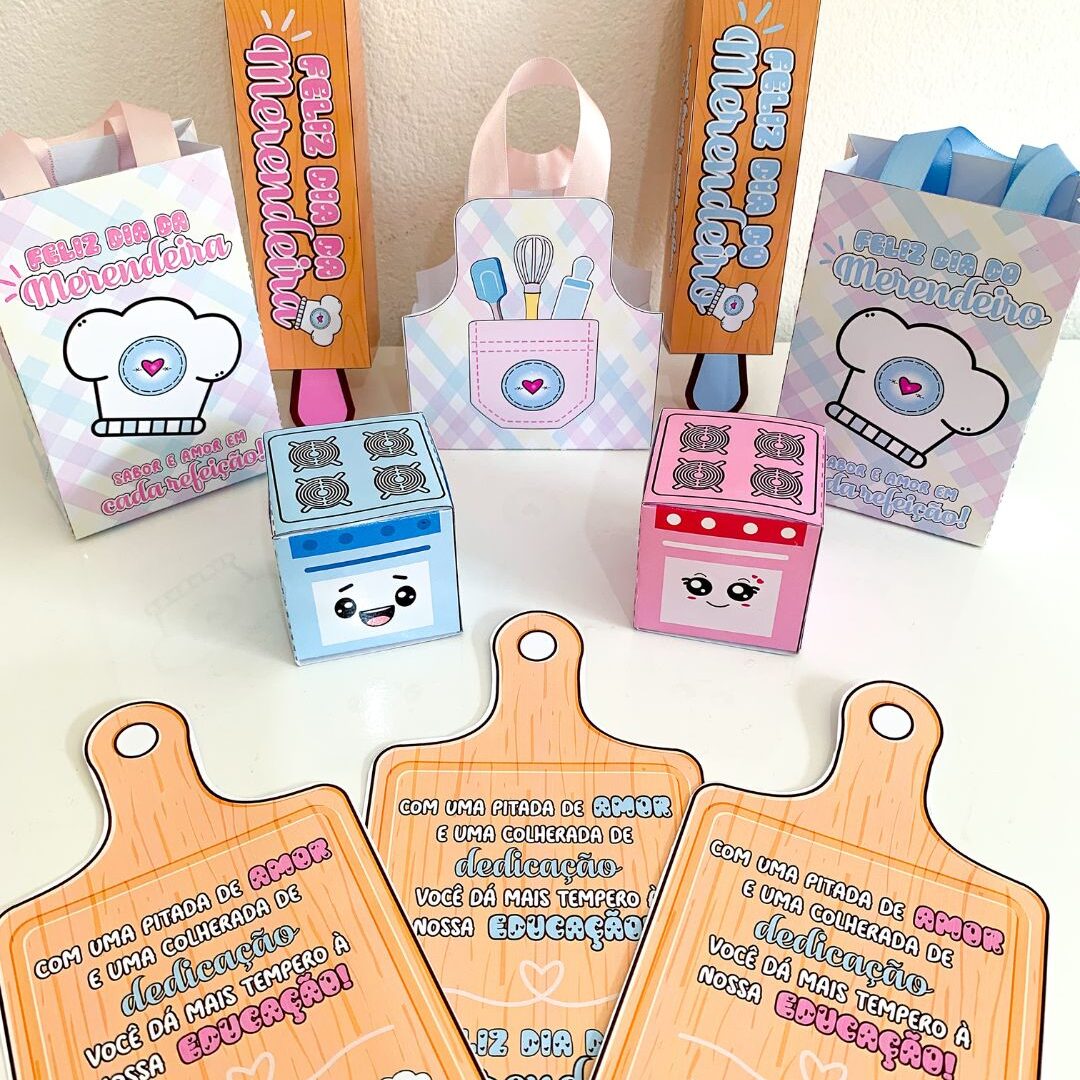 Lembrancinhas Dia da Merendeira/Merendeiro