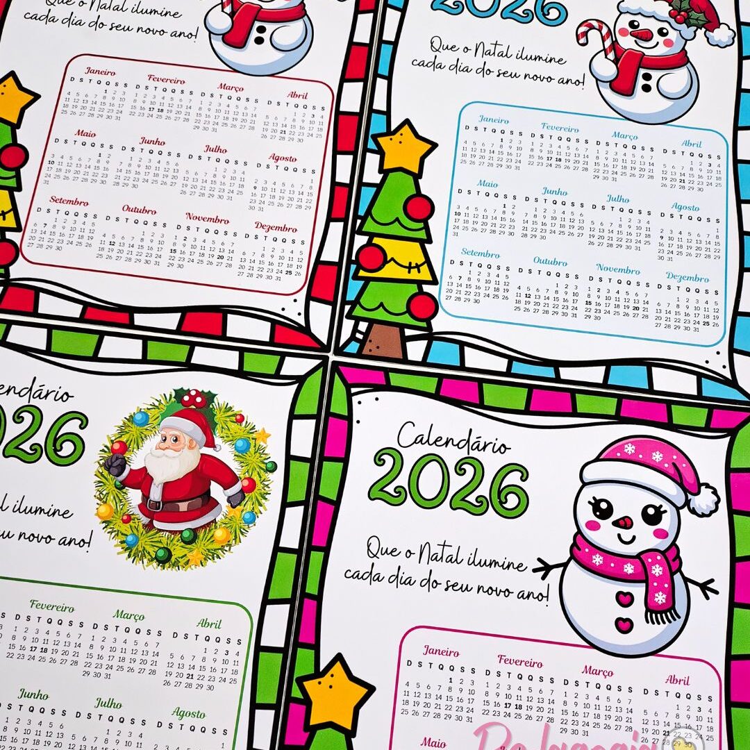 Calendários Natalinos 2026