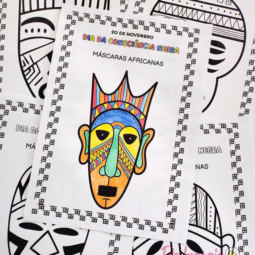 Máscaras Africanas – Dia da Consciência Negra