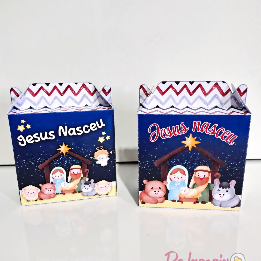 Caixinhas de Natal Presépio