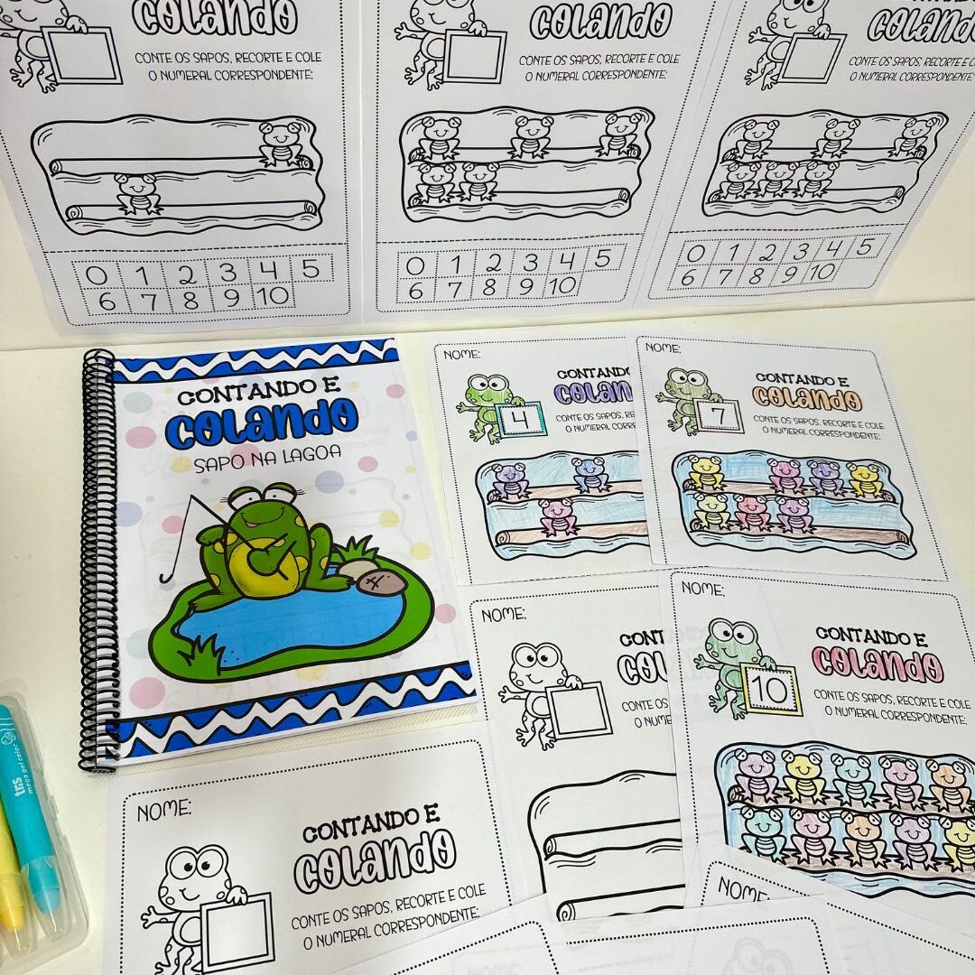 Contando e Colando - Sapo na Lagoa