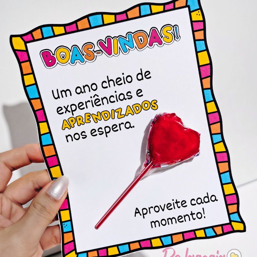 Cartão de Boas-Vindas (Volta às Aulas)