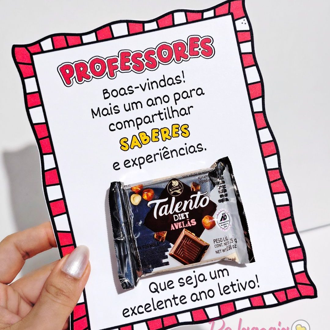 Cartão para Volta às Aulas – Professores