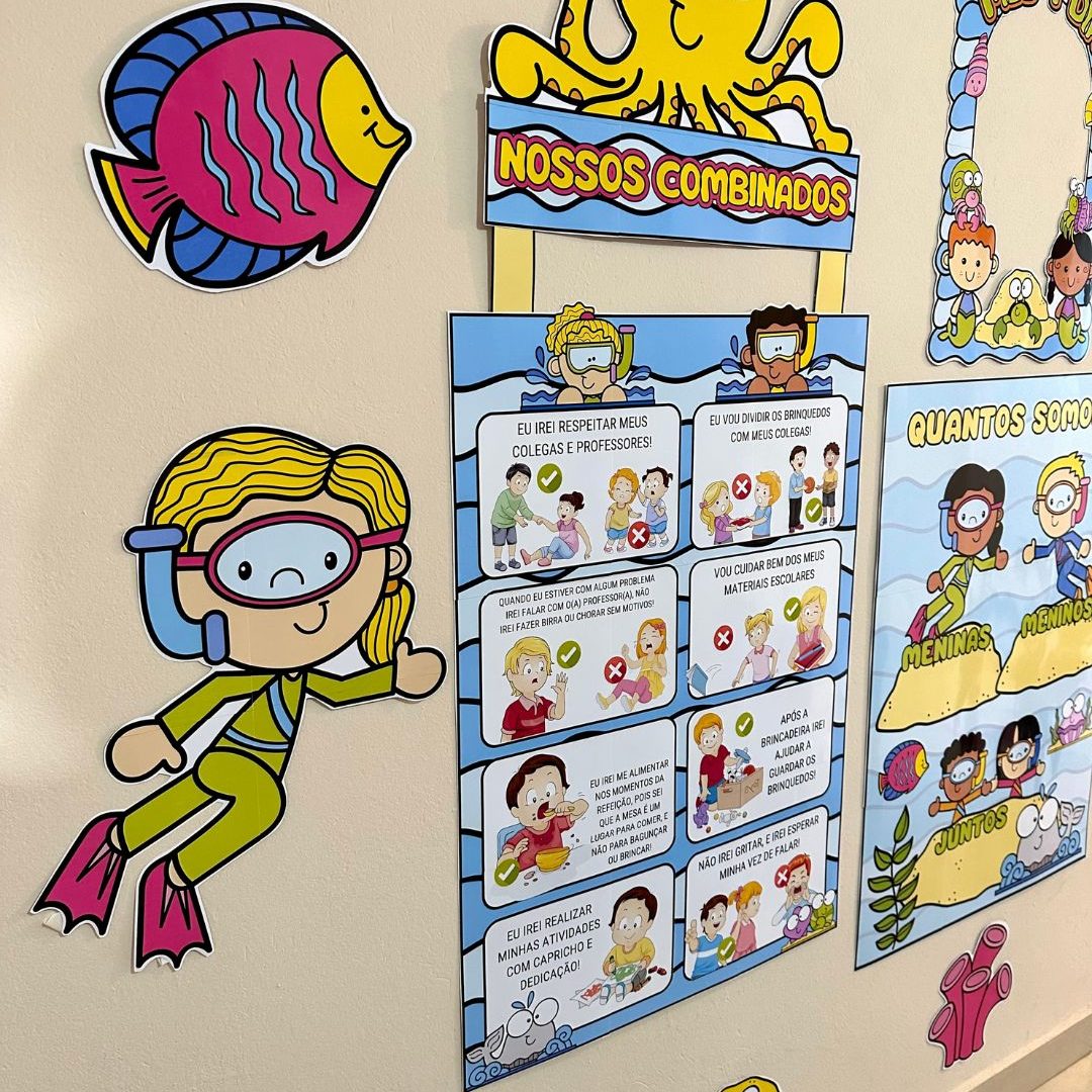 Kit Sala de Aula - Fundo do Mar