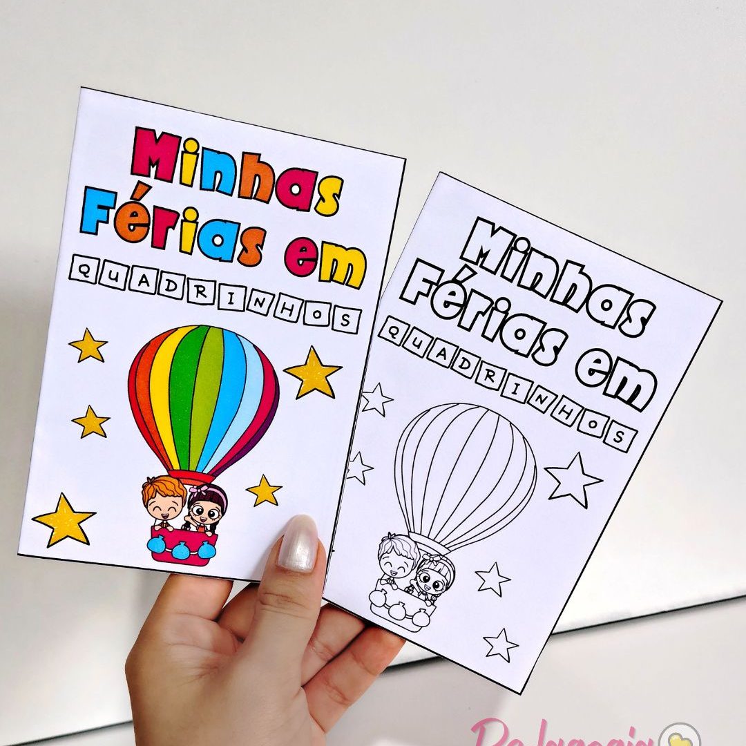 Livrinho “Minhas Férias em Quadrinhos”