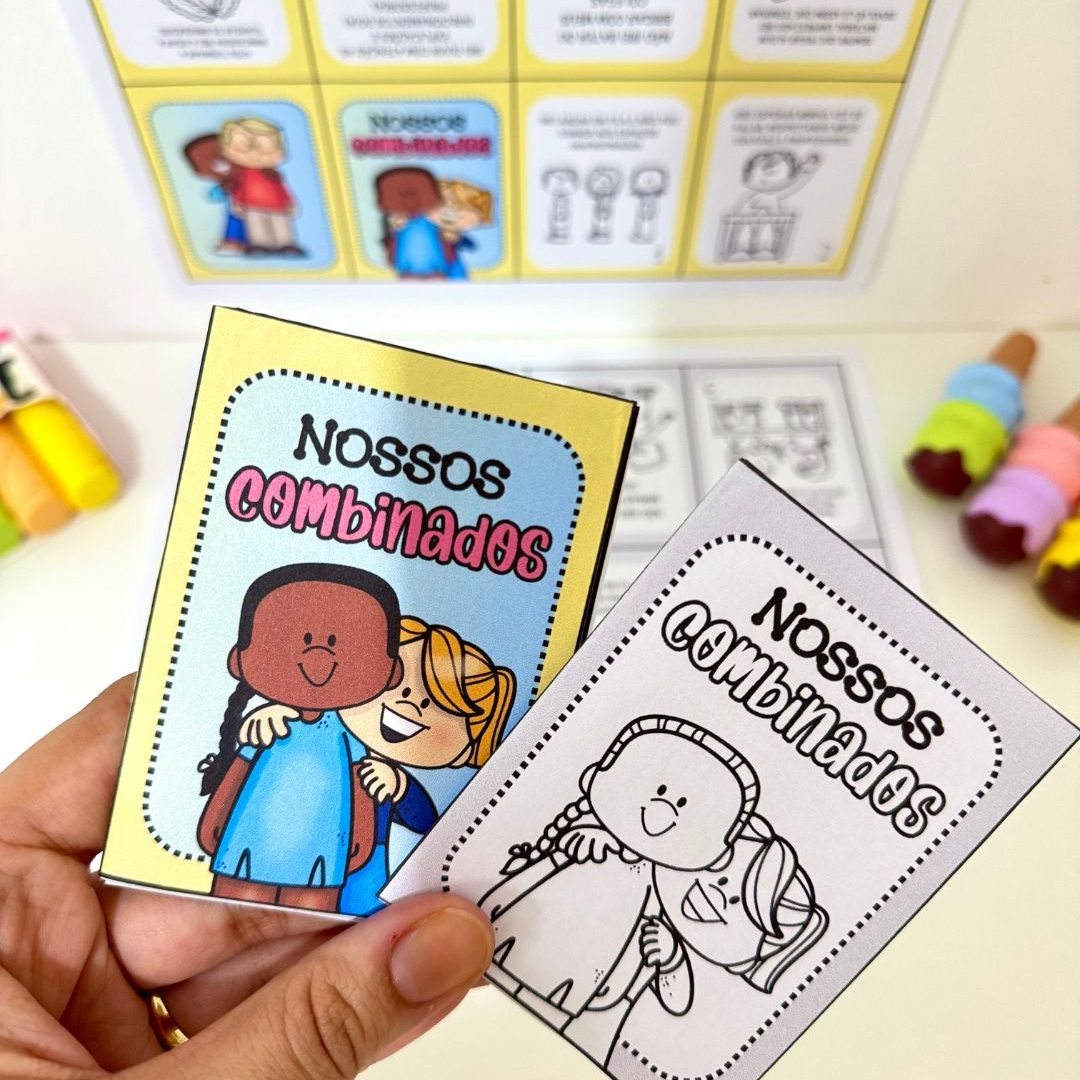 Livrinho para Colorir Nossos Combinados