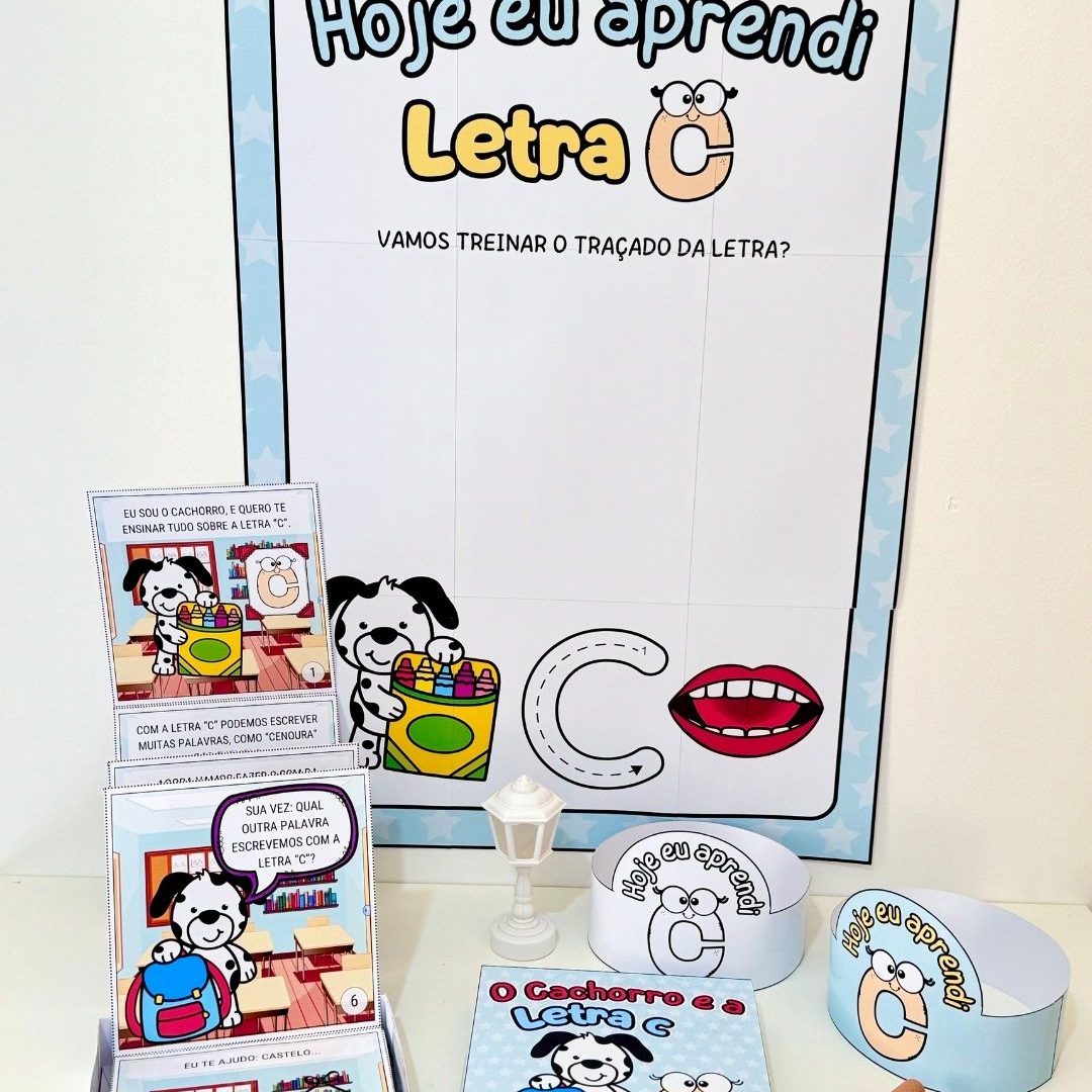 História na Caixa e Cartaz Letra “C”
