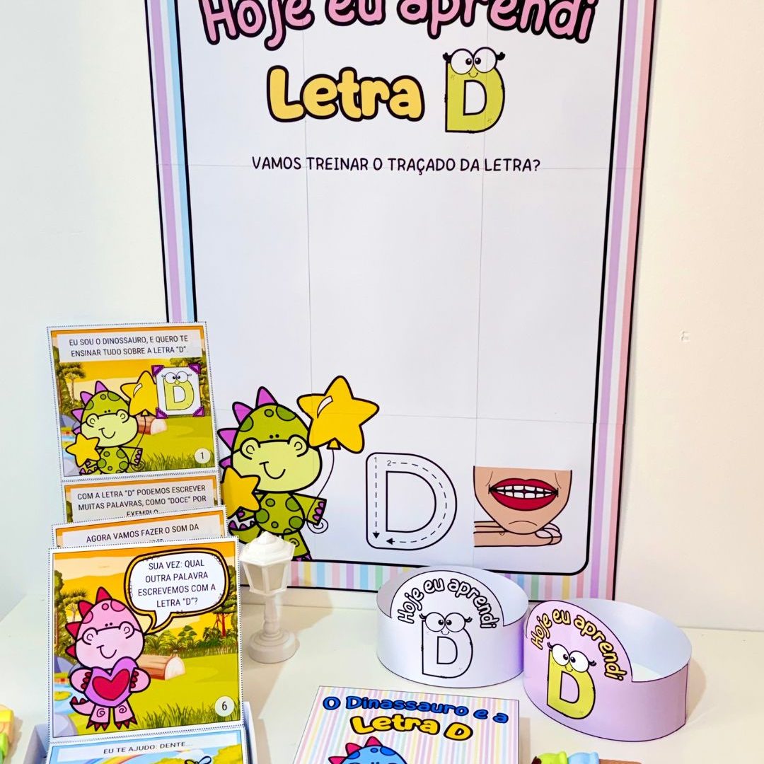 História na Caixa e Cartaz Letra “D”