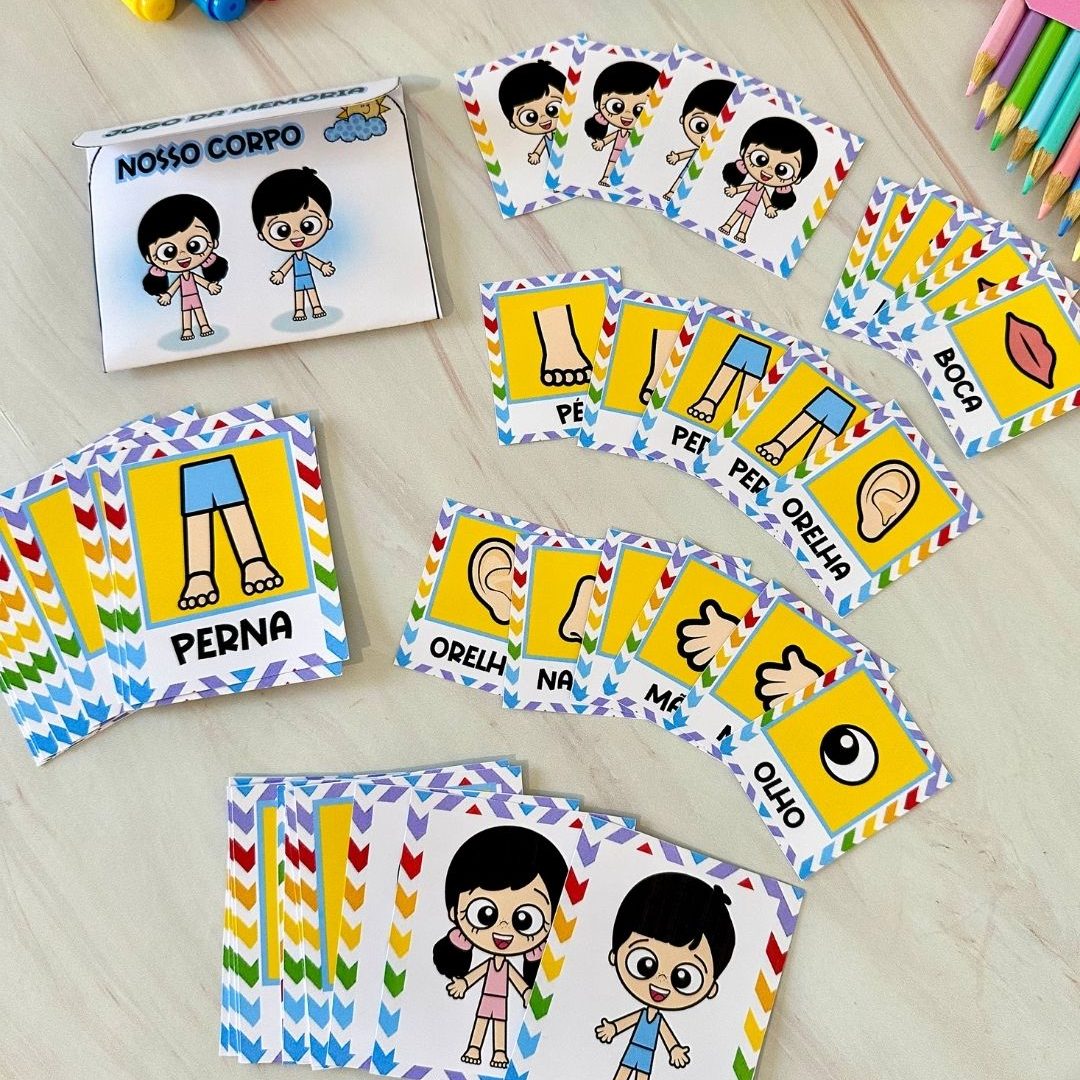 Jogo da Memória - Partes do Corpo