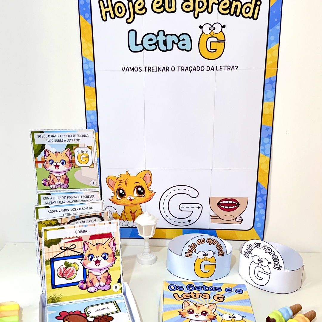 História na Caixa e Cartaz Letra “G”
