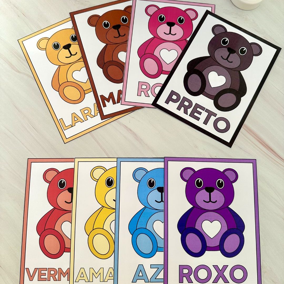 Cards Cores - Ursinhos
