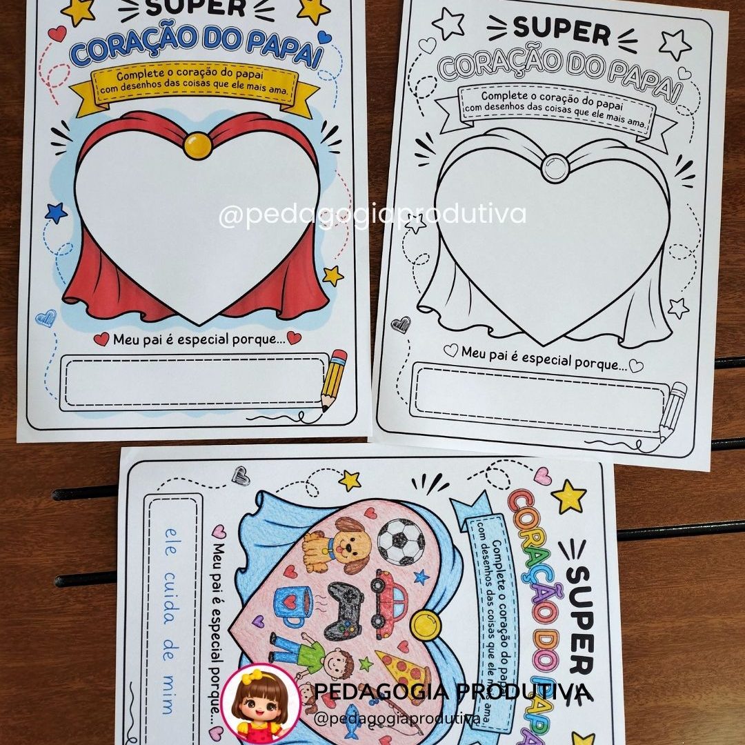 Atividade "Super Coração do Papai"
